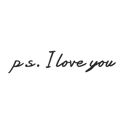 P.S. I Love You Wall Decal Design 2