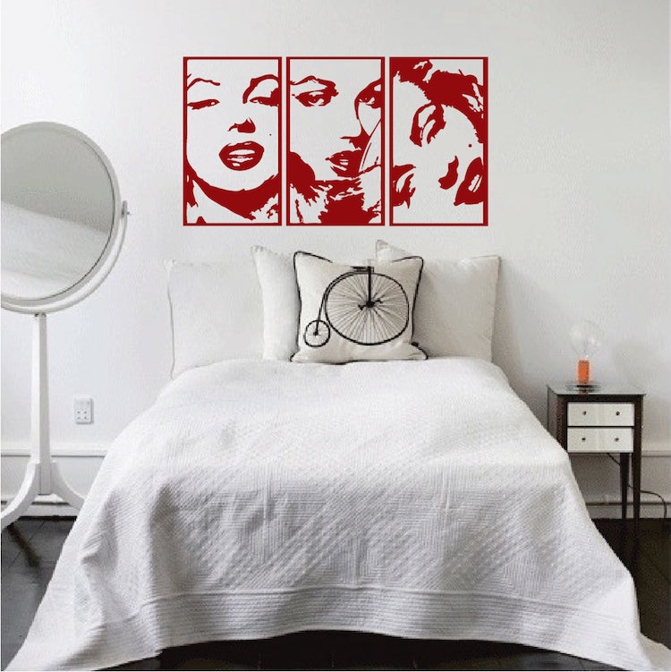 Classic Glamour Portrait Panel Wall Decals