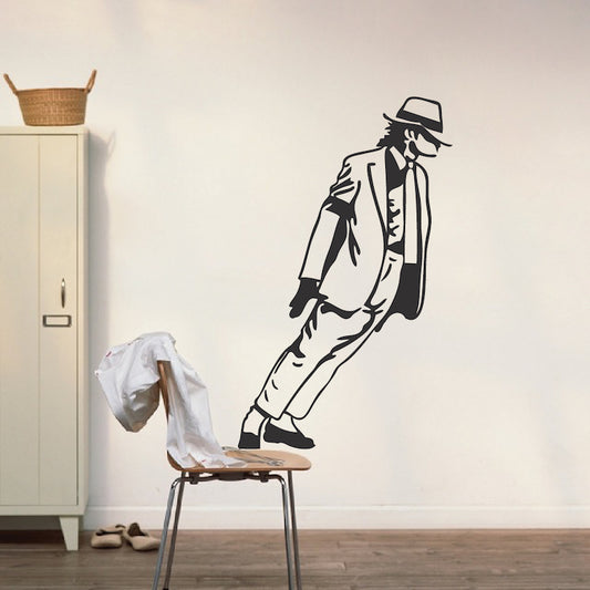 Leaning Dancer Silhouette Wall Decal