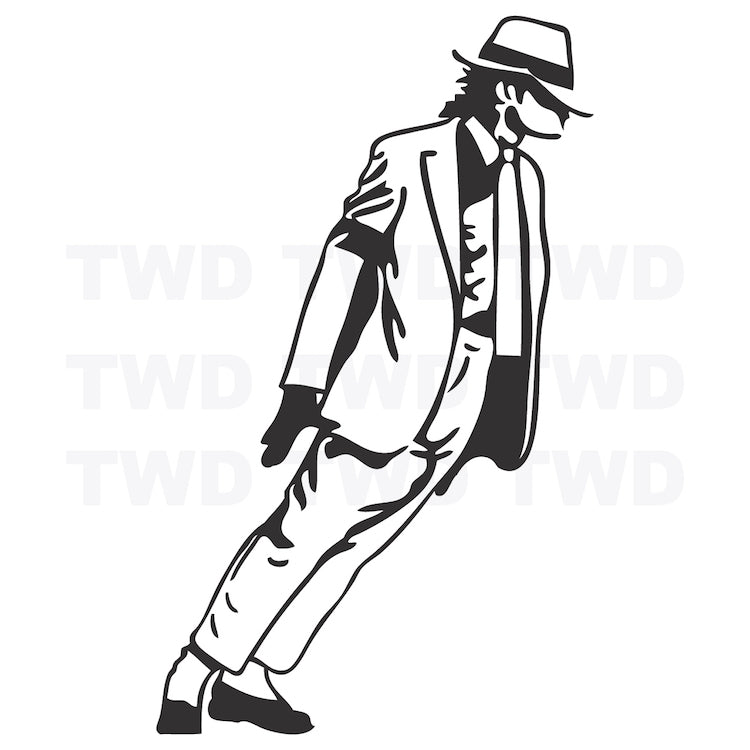 Leaning Dancer Silhouette Wall Decal