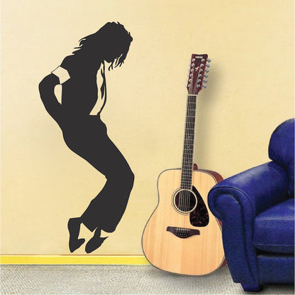 Pop Dancer Silhouette Wall Decal - view 1
