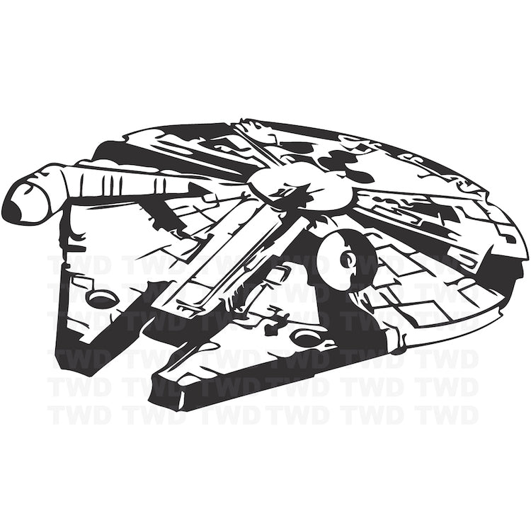 Space Freighter Wall Decal - view 4
