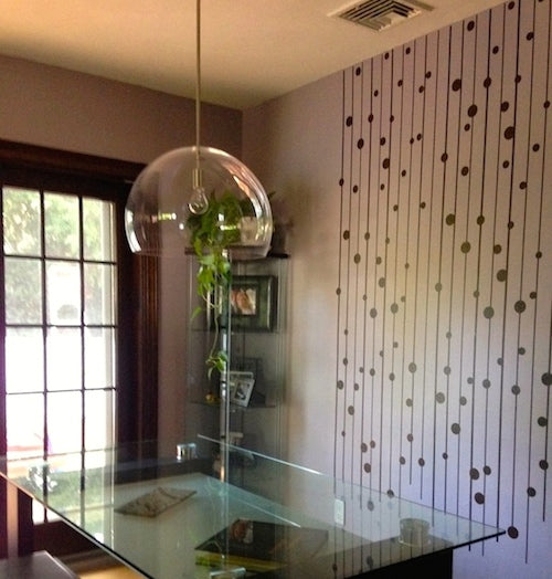 Modern Lines and Dots Wall Decal - view 4