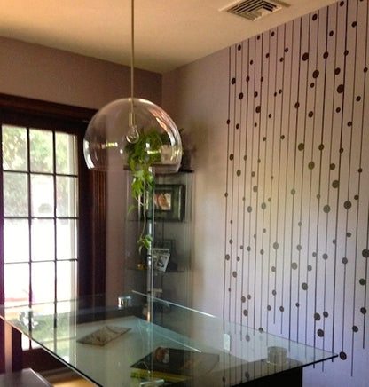 Modern Lines and Dots Wall Decal - view 4