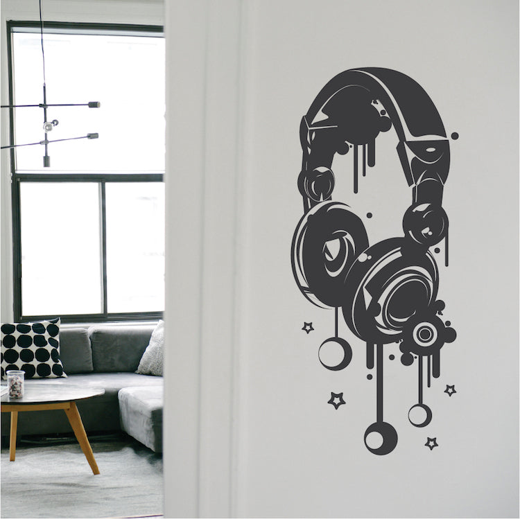 Headphones Wall Decal