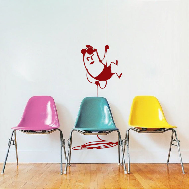 Climbing Intruder Wall Decal