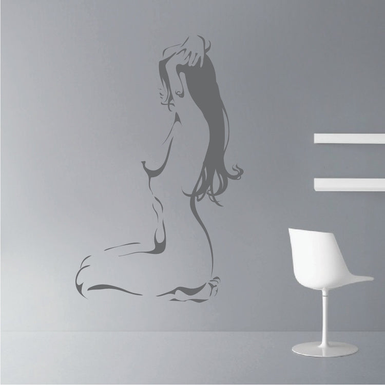 Stretching Figure Wall Art Decal
