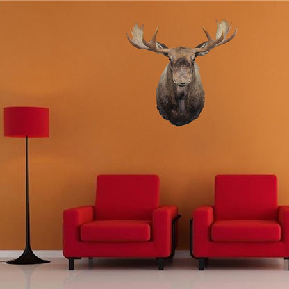 Moose Head Wall Decal