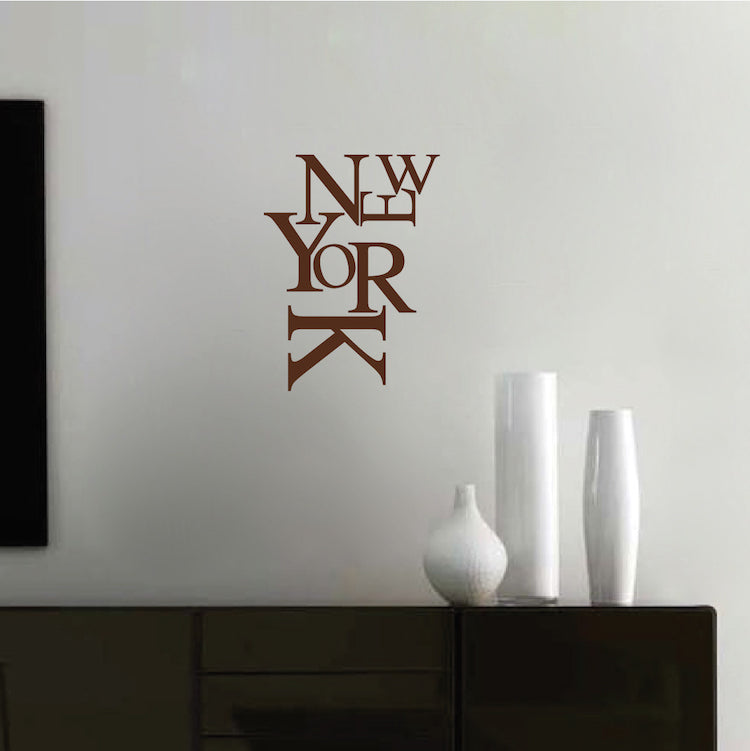 New York Wall Lettering Decal