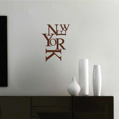 New York Wall Lettering Decal
