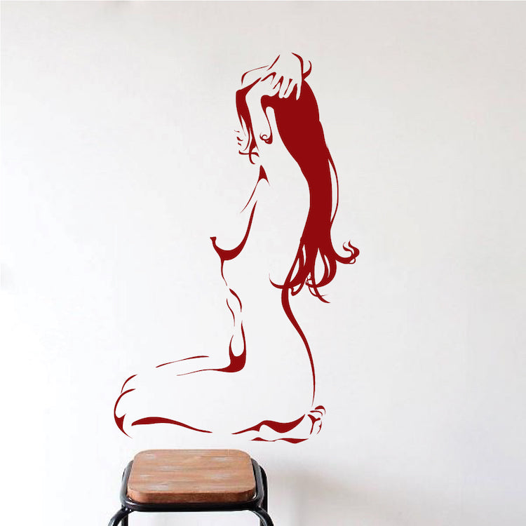 Stretching Figure Wall Art Decal