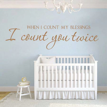 Blessing Wall Quote Decal - view 2