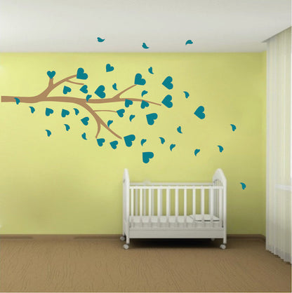 Heart Leaf Tree Wall Decal - view 2