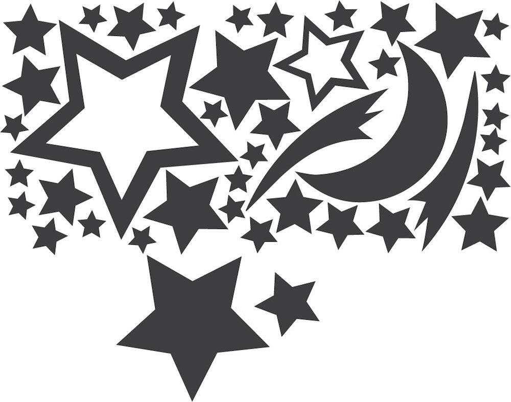 Stars & Moon Decals