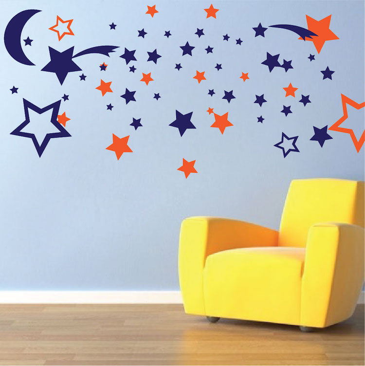 Stars & Moon Decals