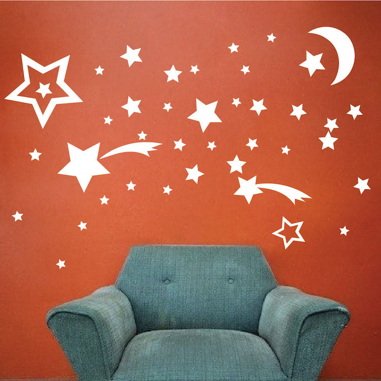 Stars & Moon Decals