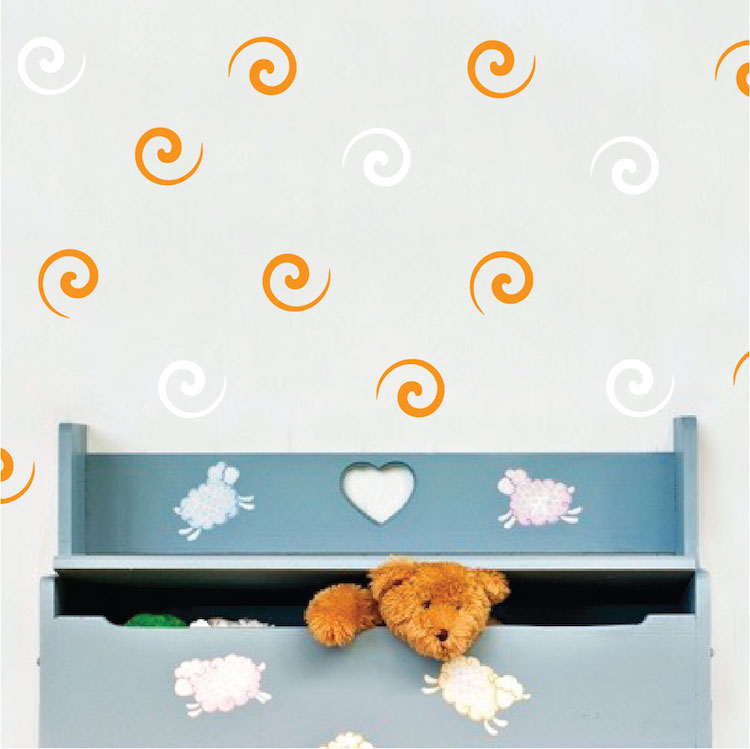 Swirl Wall Decals