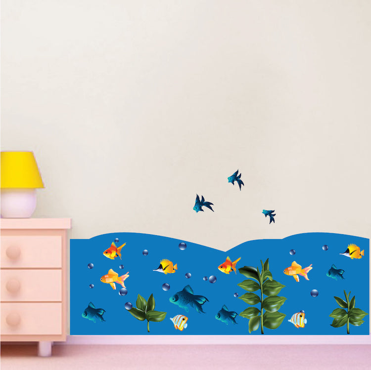 Grass or Wave Wall Decal