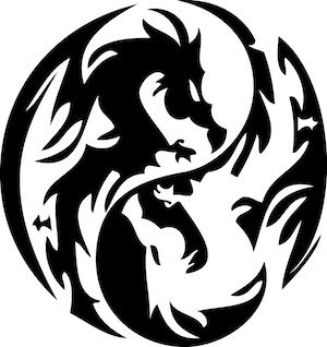 Dragon Circle Wall Decal - view 2