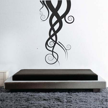 Wavy Abstract Tree Wall Decal - view 3