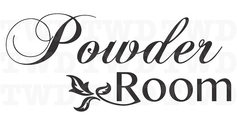 Powder Room Wall Decal