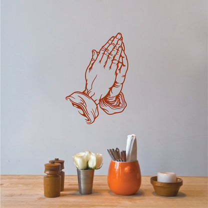 Praying Hands Wall Decal - view 3