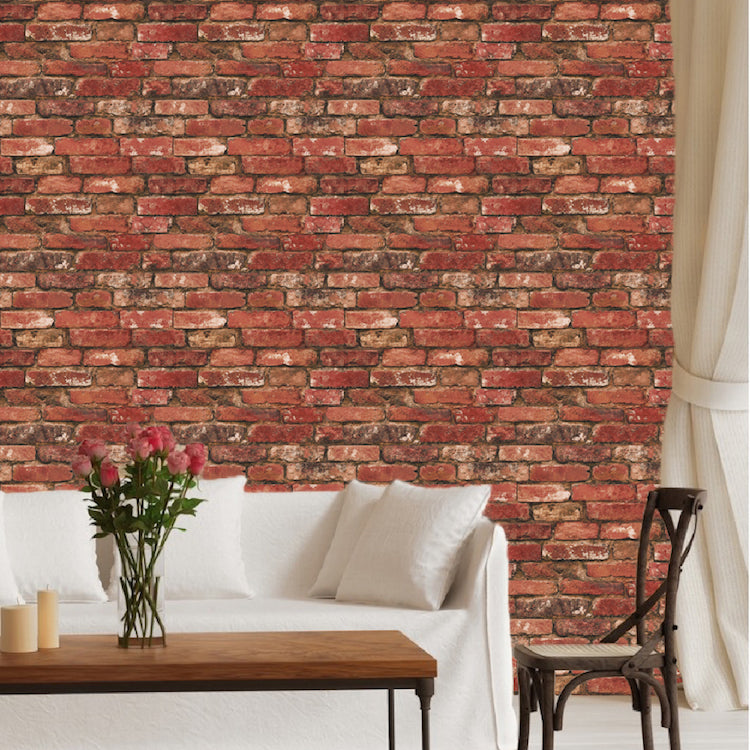 Red Brick Wallpaper Decal