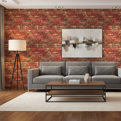 Red Brick Wallpaper Decal