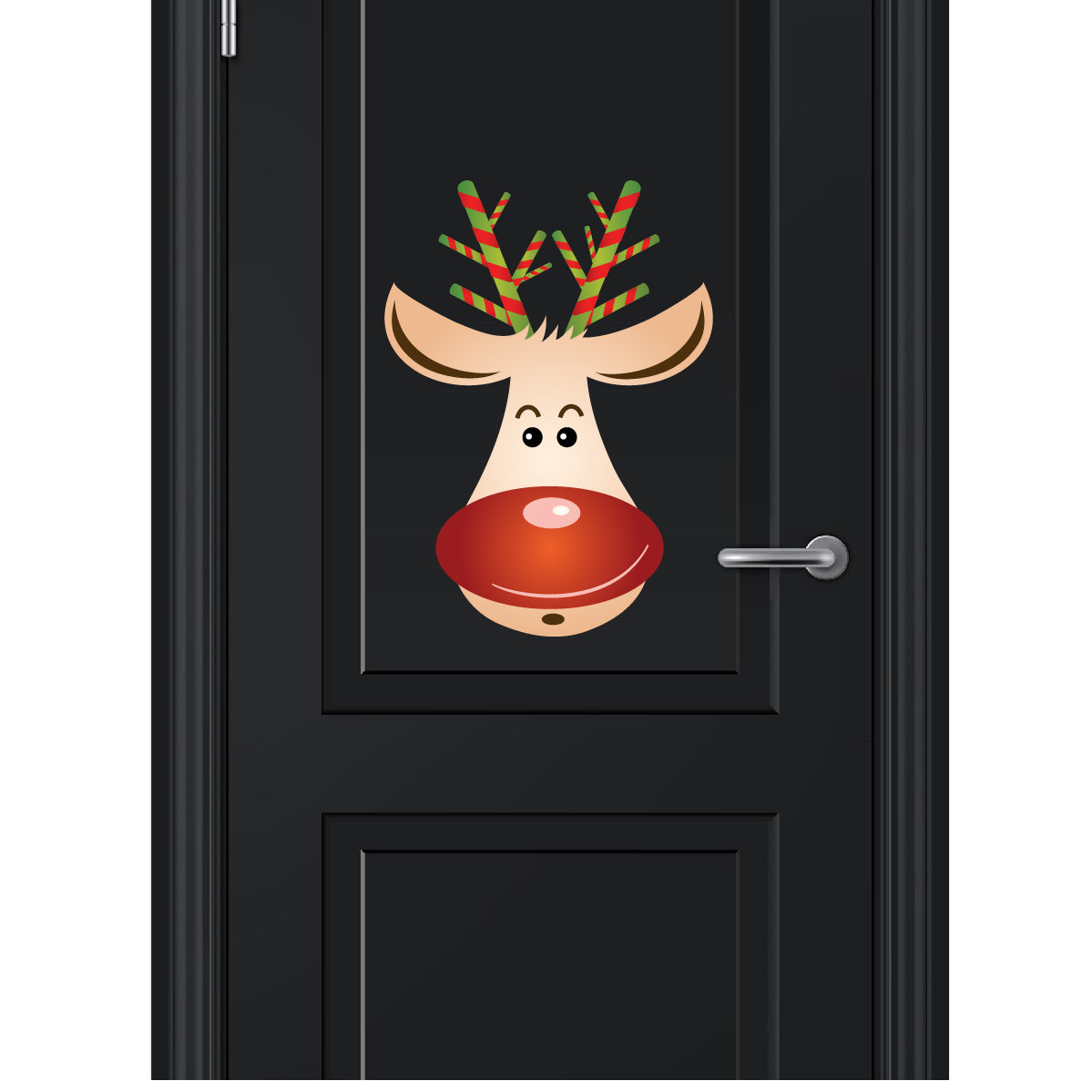 Christmas Reindeer Head Wall Decal