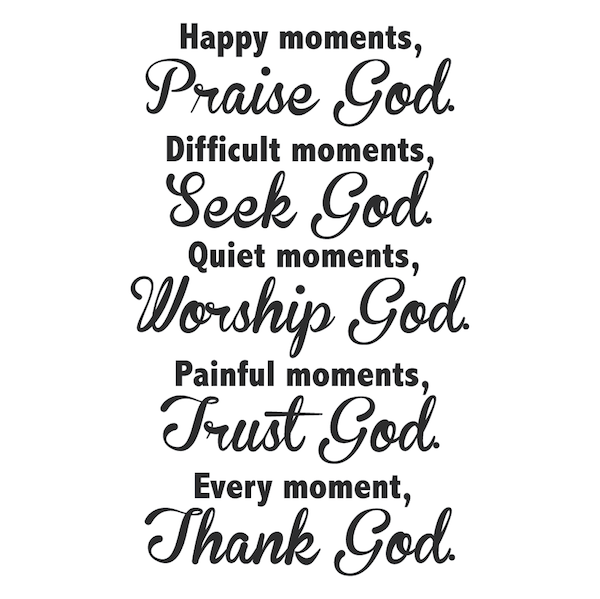Inspirational Moments Christian Wall Decal