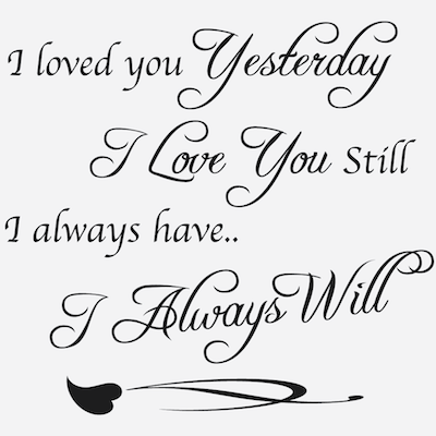 Love Wall Quote Decal Design 2