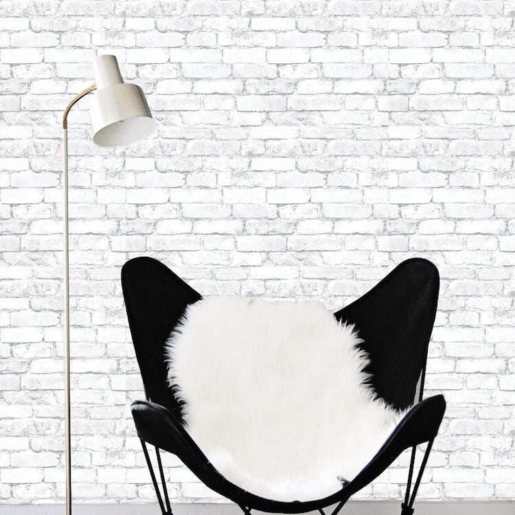 White Brick Wallpaper Decal