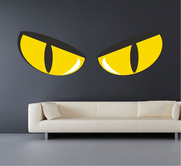 Scary Eyes Wall Decal