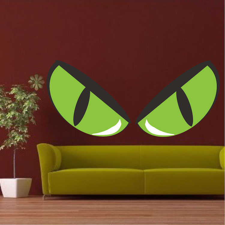 Scary Eyes Wall Decal