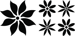 Flower Wall Decal Set - view 4