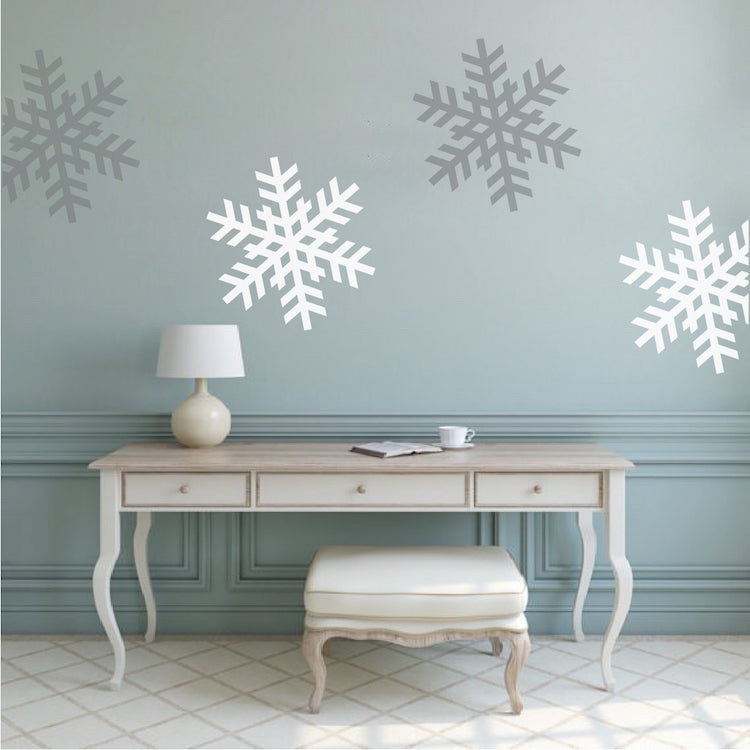 Snowflake Wall & Window Decals - Set of 4 - additional product image