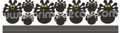 Halloween Spider & Web Wall Decal Set