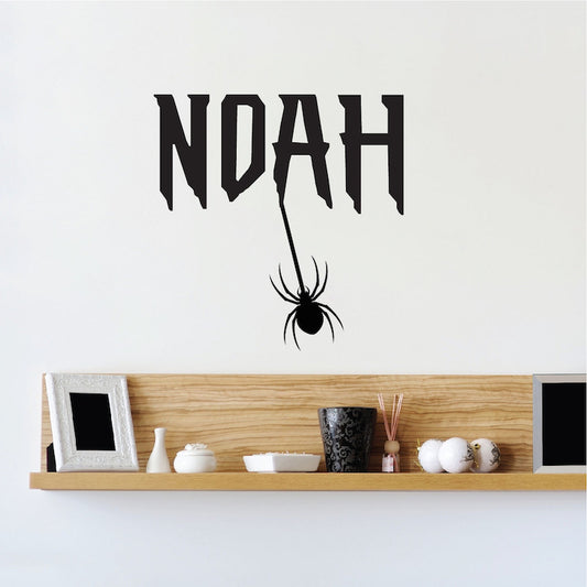 Spider Name Decal