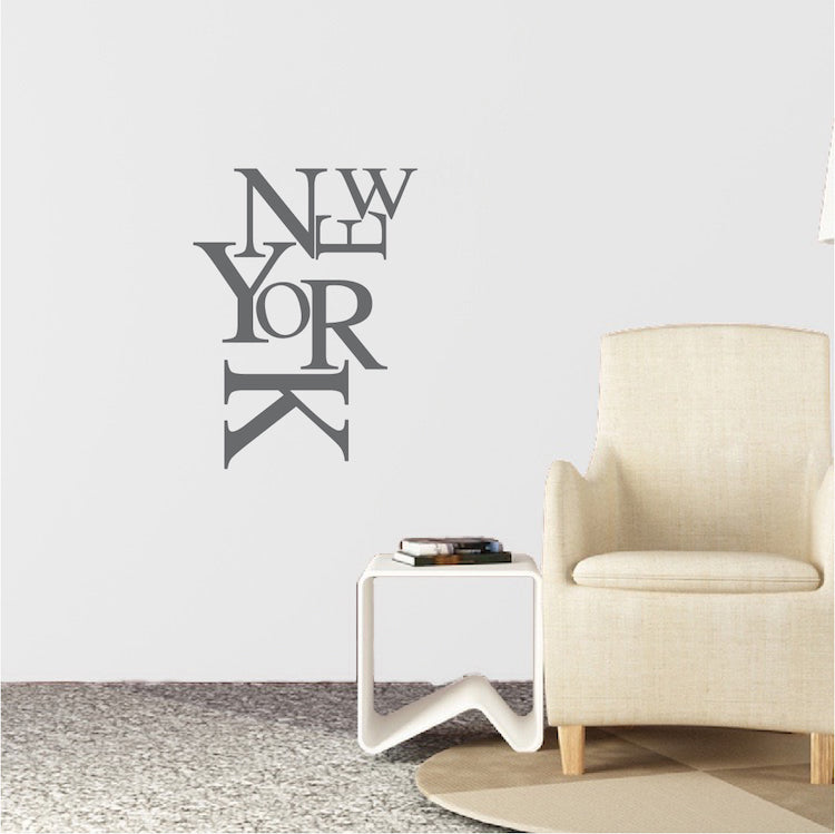 New York Wall Lettering Decal