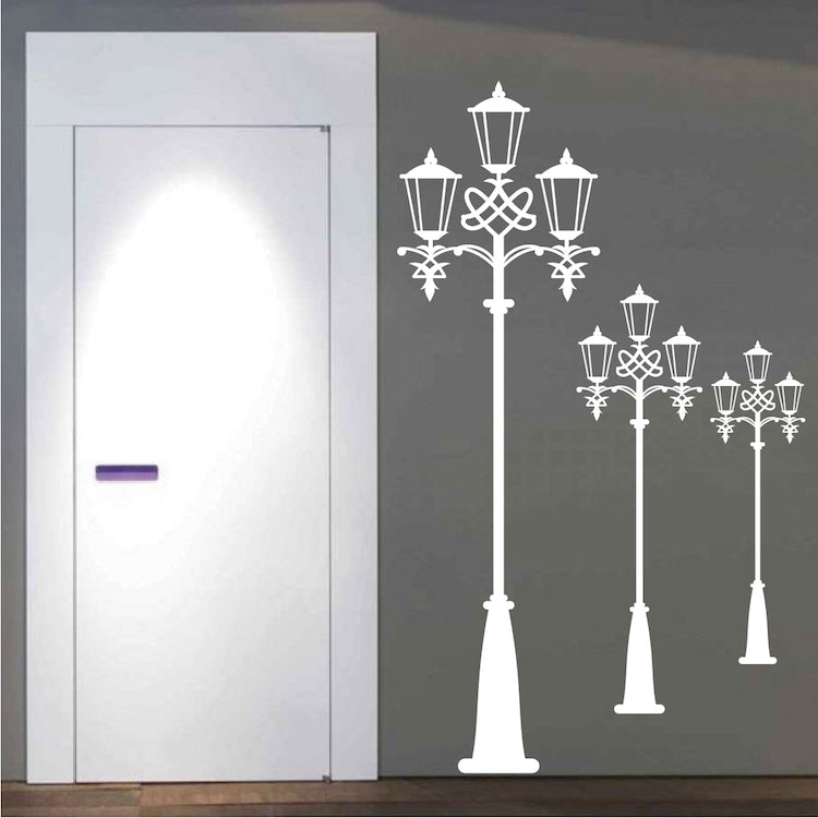 Vintage Street Lamp Wall Decal - view 2