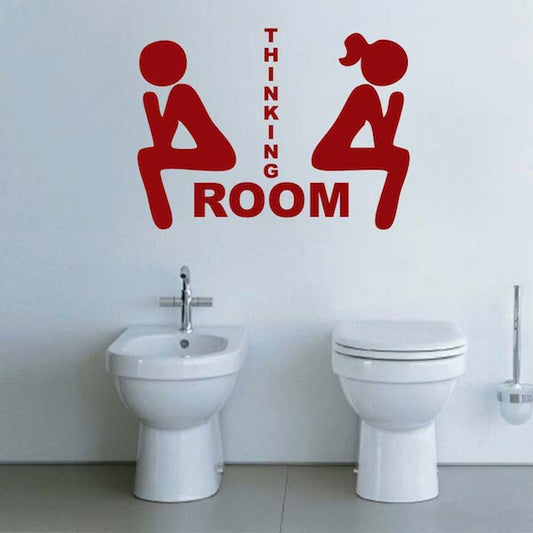Thinking Room Bathroom Wall Decal - view 2