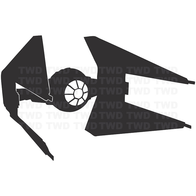 Space Fighter Ship Wall Decal - view 4