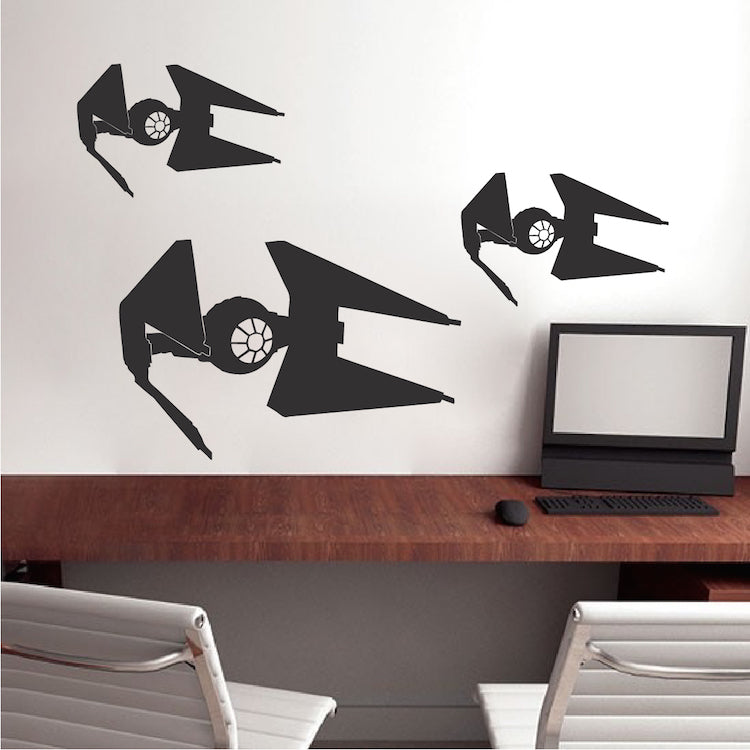 Space Fighter Ship Wall Decal - view 2