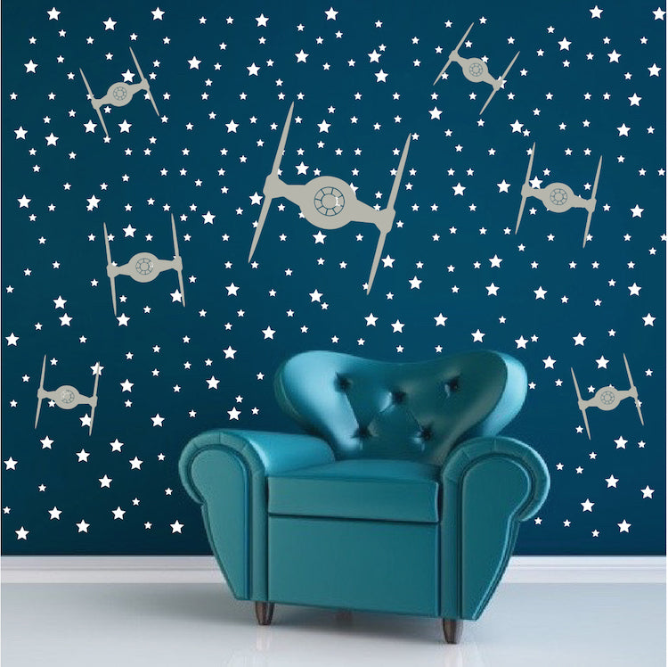 Space Fighter Wall Decals - Set of 7 - view 2
