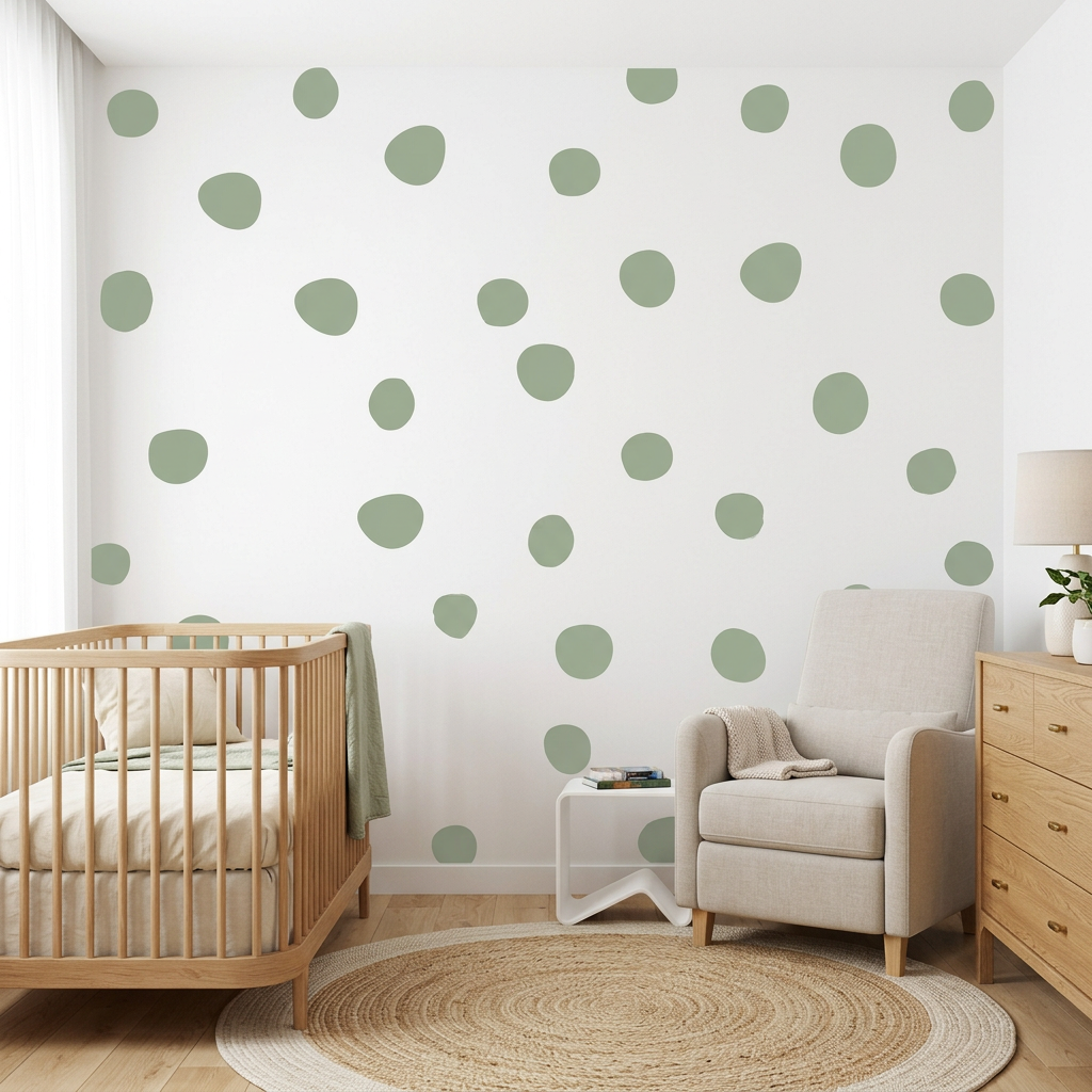 Uneven Dot Decals In Many Colors