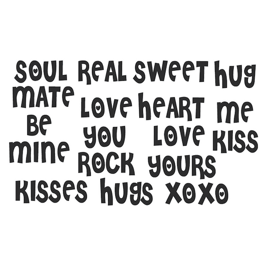 Valentine Word Wall Decals - Set of 18 - view 2
