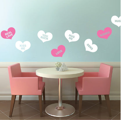 Conversation Heart Wall Decals - Set of 12 - view 2