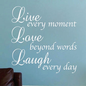 Live Laugh Love Wall Quote Decal
