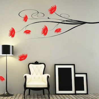 Floral Branch Wall Decal - view 2
