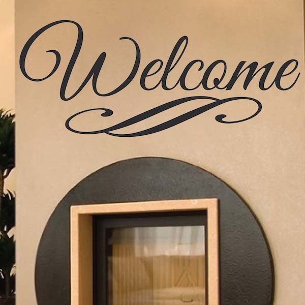 Welcome Wall Lettering Decal - view 2